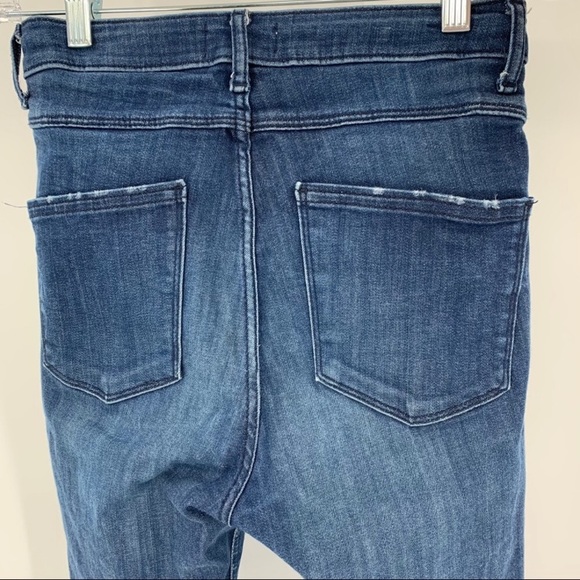 Zara exposed button fly high rise ankle jeans - Picture 3 of 5